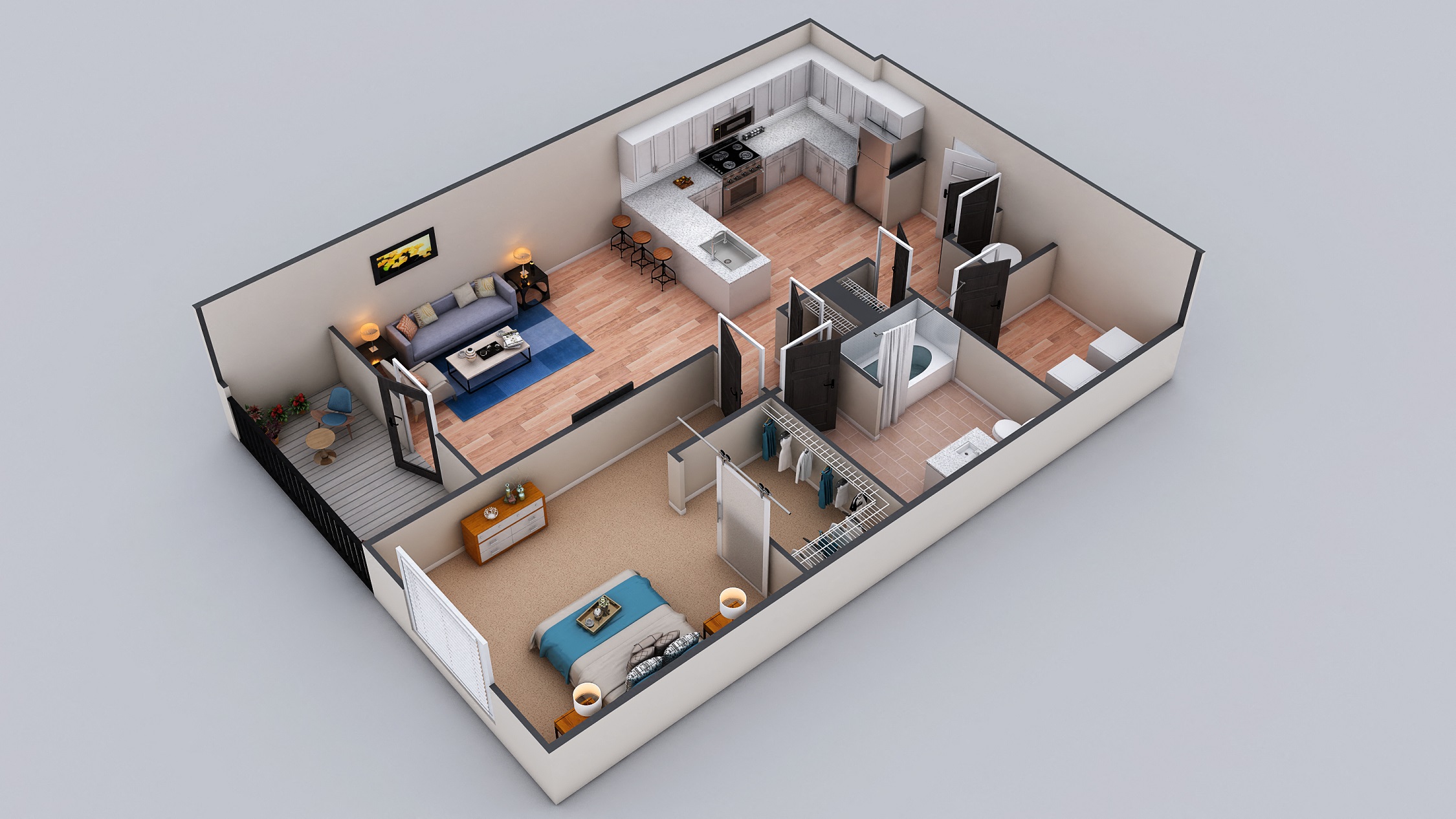 The Bates Floorplan, at The Kirkwood, GA 30317